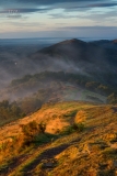 Malvern Hills Worcestershire at misty Autumn sunrise/Landscape Photography Worcestershire prints for sale