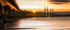 Panoramic landscape photography/ Second Severn Crossing Bridge stunning sunset landscape photography prints for sale Panoramic landscape photography/ Second Severn Crossing Bridge stunning sunset landscape photography prints for sale