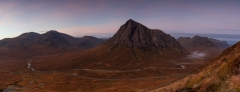 panoramic landscape photography/ Buachaille Etive Mor Glencoe Scottish Highlands panorama landscape photography prints for sale