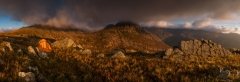 Panoramic landscape photography/ Tryfan Glyders at Winter spectacular stormy sunrise landscape photography prints for sale
