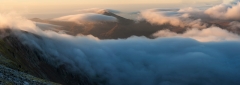 Panoramic landscape photography /Nantlle Ridge and Moel Hebog Autumn sunrise landscape photography prints for sale