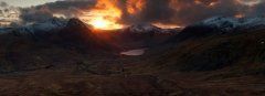 Panoramic landscape photography/ Last light over Tryfan Glyders Snowdonia North Wales mountains sunset panorama landscape photography prints for sale Panoramic landscape photography/ Last light over Tryfan Glyders Snowdonia North Wales mountains sunset panorama landscape photography prints for sale