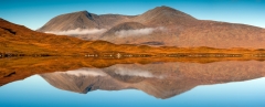 Panoramic landscape photography/ Scottish Highlands Autumn panorama landscape photography prints for sale