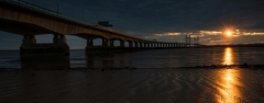 Panoramic landscape photography/ Second Severn Crossing Bridge stunning sunset landscape photography prints for sale