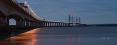 Panoramic landscape photography/ Second Severn Crossing Bridge stunning sunset landscape photography prints for sale Panoramic landscape photography/ Second Severn Crossing Bridge stunning sunset landscape photography prints for sale