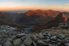 Panoramic landscape Photography/ Castell y Gwynt-Castle of winds Glyders Snowdonia North Wales panorama landscape photography prints for sale