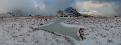 Panoramic Photography Snowdonia Wales/Tryfan and Glyders at Winter storm panorama landscape photography prints for sale