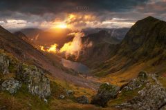 Wales Landscape Photography / Snowdon summit Snowdonia North Wales