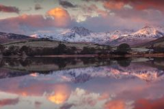 Wales Landscape Photography /Llynnau Mymbyr and the Snowdon  summit