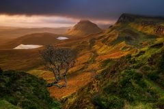 Quiraing Autumn sunrise. Explore our collection of Isle of Skye landscape photography from the Scottish Highlands.