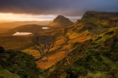  Quiraing Autumn sunrise canvas prints. Bring the beauty of the Isle of Skye and Scottish Highlands into your home with exquisite wall art.