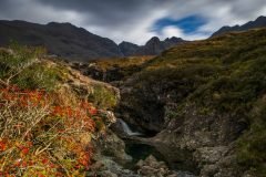  Fairy Pools at sunrise, capturing the beauty of the Isle of Skye. Perfect wall art for your home, inspired by the Scottish Highlands.