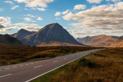 Buachaille Etive Mòr at autumn sunrise. Explore our Scottish Highlands photography collection today!