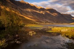 Loch Achtriochtan in Glencoe. Find exquisite canvas prints and wall art for your home, celebrating the Scottish Highlands.