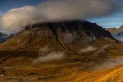 Buachaille Etive Mòr at sunrise. Transform your space with breathtaking landscape photography from the Scottish Highlands.