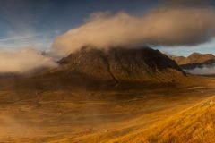 Buachaille Etive Mòr at sunrise, capturing the beauty of the Isle of Skye. Perfect wall art for your home decor.