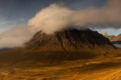 Buachaille Etive Mòr during autumn sunrise. Shop our canvas prints for a touch of the Scottish Highlands.