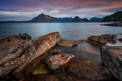 Scotland Landscape Photography/ Cuillin Mountains from Elgol Isle of Skye in the sunrise light