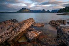 Scotland Landscape Photography/ Cuillin Mountains from Elgol Isle of Skye in the sunrise light