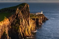 Scotland Landscape Photography/Neist Point Lighthouse at golden hours