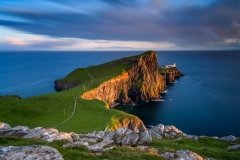 Scotland Landscape Photography/Neist Point Lighthouse at golden hours