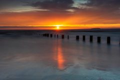 Berrow  Beach  Somerset at sunset II