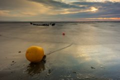 The wreck of the SS Nornen berrow beach Somerset