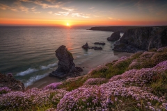 Seascape Photography prints & Bedruthan Steps at Summer Sunset