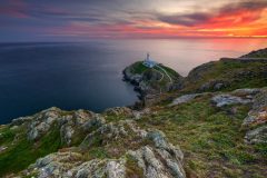 Landscape photography  North Wales/ South Stack Lighthouse at Spring sunset