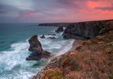 Bedruthan Steps at Summer Sunrise