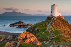 Twr Mawr Lighthouse and the enchanting landscapes of Snowdonia.