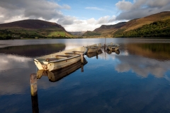 Wales Landscape Photography/ Llyn Nantlle Uchaf Autumn sunset Nantlle Valley, Gwynedd, Wales