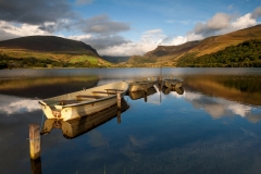 Wales Landscape Photography/ Llyn Nantlle Uchaf Autumn sunset Nantlle Valley, Gwynedd, Wales