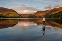 Wales Landscape Photography/ Llyn Nantlle Uchaf Autumn sunset Nantlle Valley, Gwynedd, Wales