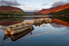 Wales Landscape Photography/ Llyn Nantlle Uchaf Autumn sunset Nantlle Valley, Gwynedd, Wales