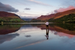 Wales Landscape Photography/ Llyn Nantlle Uchaf Autumn sunset Nantlle Valley, Gwynedd, Wales