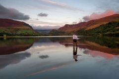 Wales Landscape Photography/ Llyn Nantlle Uchaf Autumn sunset Nantlle Valley, Gwynedd, Wales