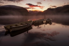Wales Landscape Photography/ Llyn Nantlle Uchaf Autumn sunrise Nantlle Valley, Gwynedd, Wales