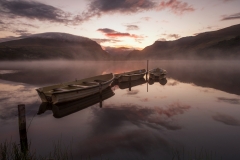 Wales Landscape Photography/ Llyn Nantlle Uchaf Autumn sunrise Nantlle Valley, Gwynedd, Wales