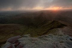 Wales Landscape Photography / Sunrise Light from The Pen y Fan view Wales Landscape Photography / Sunrise Light from The Pen y Fan view