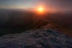 Wales Landscape Photography / Sunrise Light from The Pen y Fan view