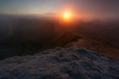 Wales Landscape Photography / Sunrise Light from The Pen y Fan view Wales Landscape Photography / Sunrise Light from The Pen y Fan view
