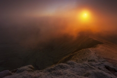 Wales Landscape Photography / Sunrise Light from The Pen y Fan view