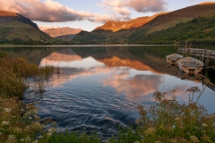 Wales Landscape Photography/ Llyn Nantlle Uchaf Autumn sunset Nantlle Valley, Gwynedd, Wales