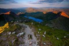 Wales Landscape Photography / Snowdon Horseshoe view from the summit  landscape photography prints for sale