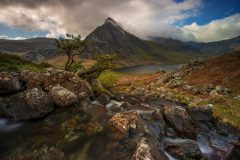 Tryfan Ogwen Valley and Glyders Snowdonia North Wales at Spring landscape photography prints for sale
