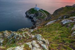 South Stack Lighthouse at Spring sunset landscape photography prints for sale