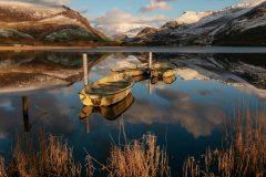 Wales Landscape Photography / Llyn Nantlle Uchaf Snowdonia  North Wales Winter landscape photography prints for sale