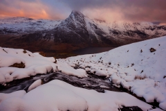 Wales Landscape Photography / Tryfan at snowy Winter  framed prints for sale