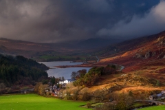 Wales Landscape Photography /Storm sunrise over Snowdonia view from Capel Curig North Wales